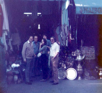 Officers shopping in Casablance