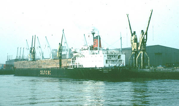 Prince Rupert City alongside in Dublin