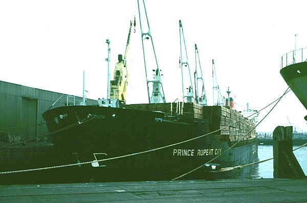 Prince Rupert City alongside in Dublin