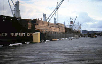 Alongside after restowing cargo