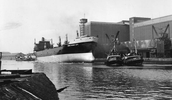 Prince Rupert City on sea trials