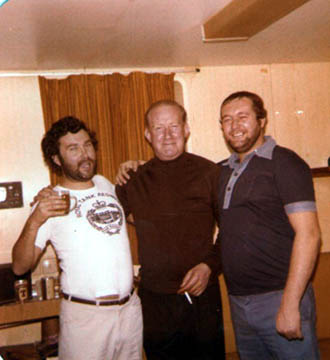 Three officers in bar