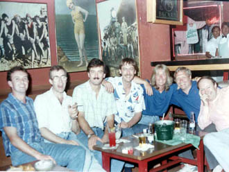 Officers in a bar ashore