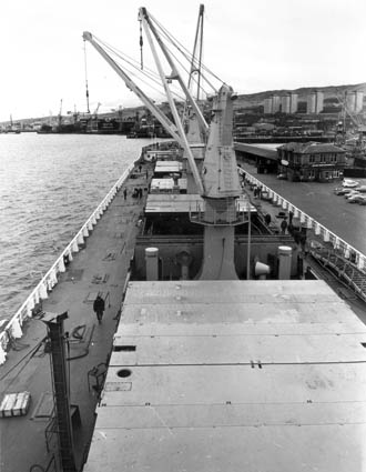 Vessel fitting out at shipyard