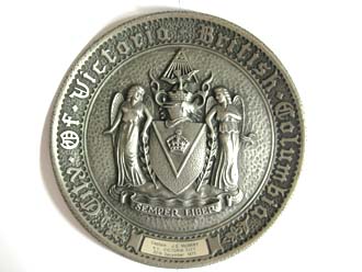 Full view of pewter plate