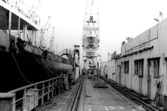 View standing on drydock