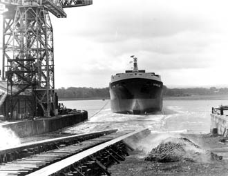 Victoria City afloat after launching