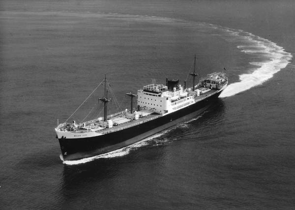 Ship turning on trials