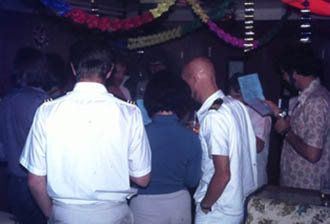 Officers at Christmas 1974