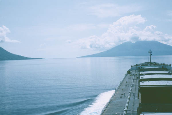 Approaching Philippine Islands.