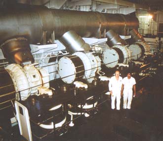 Top engine room platform