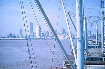 Pontoons in their racks